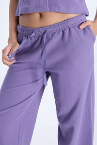 Zivame 2 Mile Fashion Knit Cotton Loungewear Set - Purple Haze — thumbnail 9